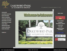 Tablet Screenshot of mylakewoodpark.com